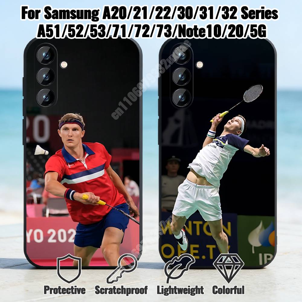 Badminton Denmark - デンマークバドミントン A-Axelsen-S 電話ケース Samsung Galaxy A73
