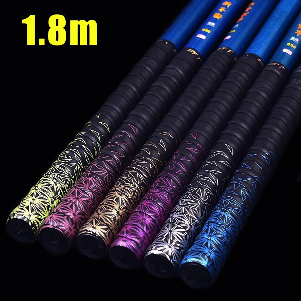 Badminton Court - 1.8m滑り止め釣り竿グリップテープ、スポーツ汗止めバンド、自転車ハンドルバー、テニス、バドミントン、野球、スカッシュラケット用