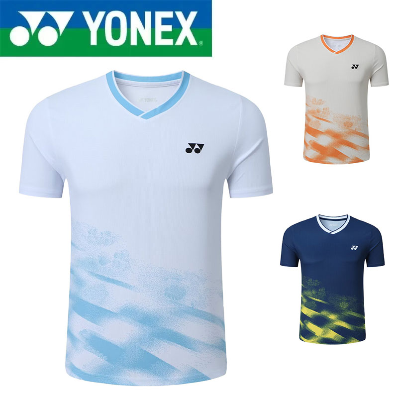 Badminton Yonex Jersey - YONEX バドミントンシャツ メンズ＆レディース 夏用スポーツシャツ 競技用トップス 半袖
