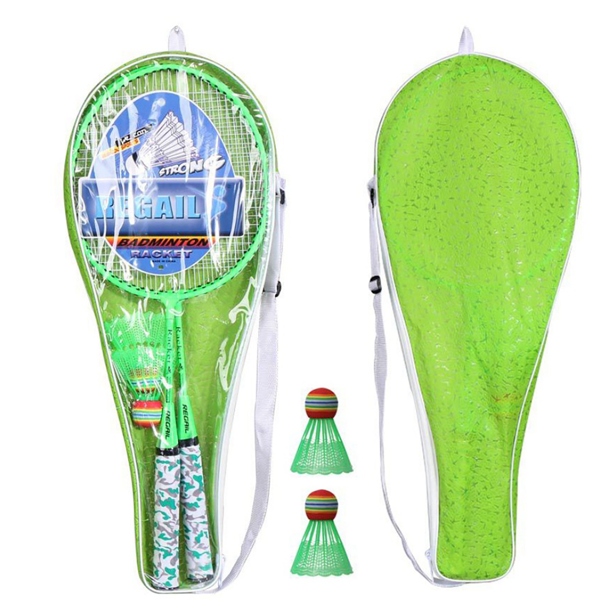 Badminton Event - A89E-子供用バドミントンラケット、シャトルコックラケットスポーツセット、子供用ボール2個付き、屋内屋外スポーツ用