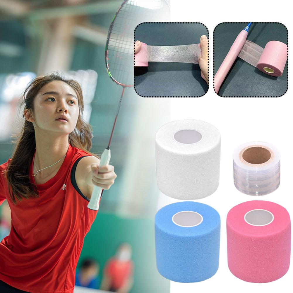 Badminton World - 1/4 個厚みのあるバドミントンラケット接着剤タオルテープ滑り止め汗吸収テープラケットスリングショットテニスオーバーグリップ用