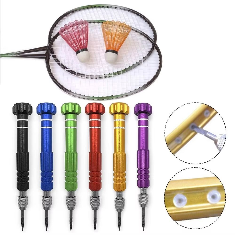 Badminton World - 合金素材バドミントングロメットリムーバーストリングコーン交換用ラケットストリンガー修理12cmラケットスポーツ