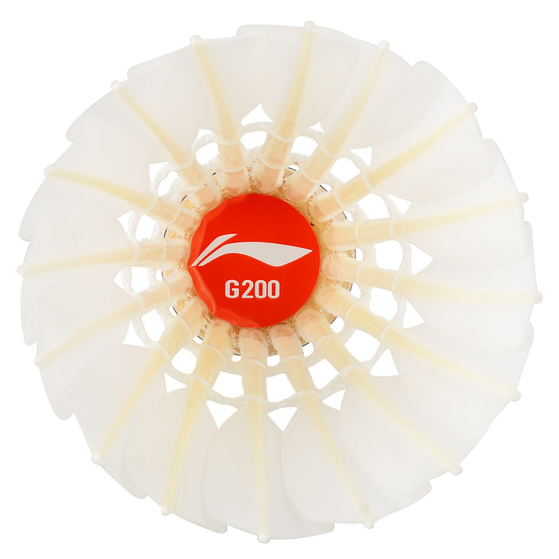 新しいプロのバドミントンボールg200,12個,白いガチョウ - Badminton Event のレビューと価格