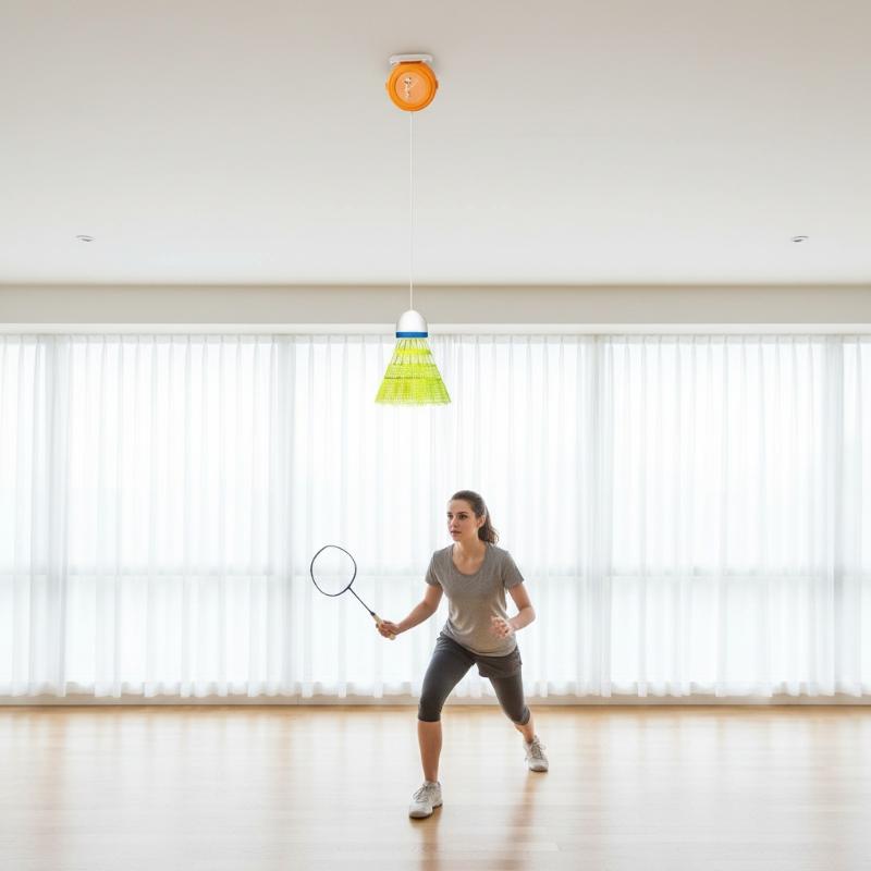 自動格納式バドミントンソロトレーナー リバウンド練習ツール  - Badminton Smash のレビューと価格