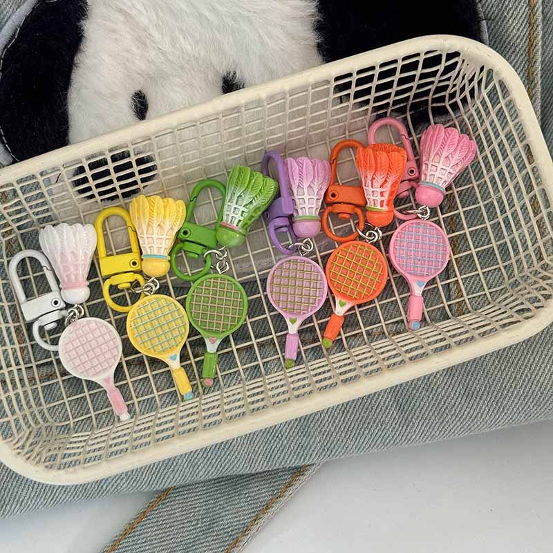 1pc シミュレーションバドミントンラケットキーホルダー人格 - Badminton Event のレビューと価格