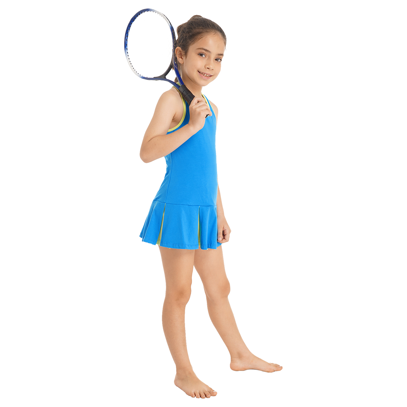 子供用ノースリーブオープンアッパーバックスポーツセット、テニ - Badminton Court のレビューと価格
