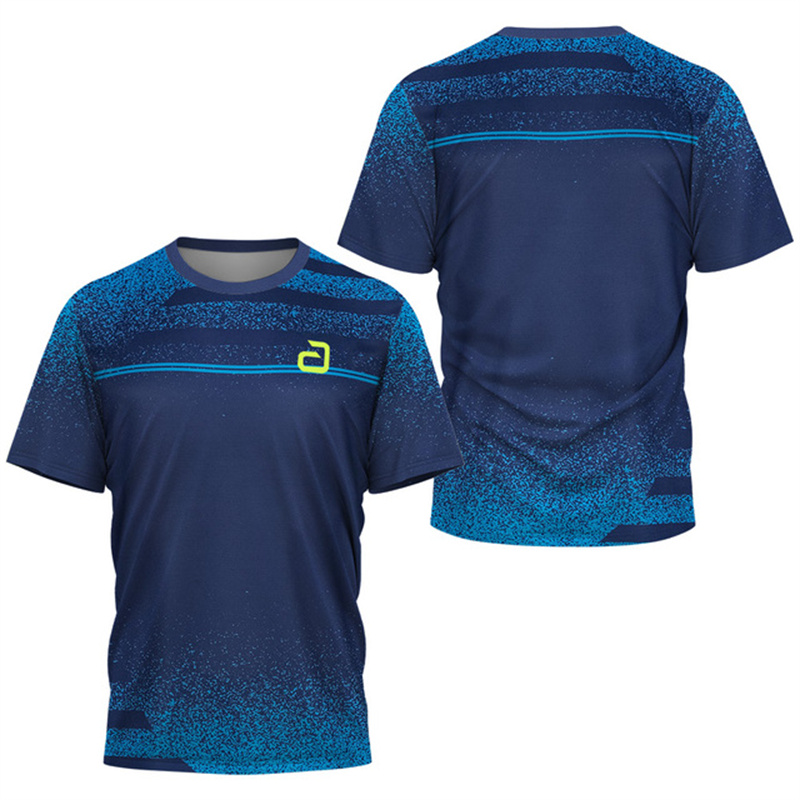 男性卓球 Tシャツアンダーカーレントパターンメンズサマーテニ - Badminton Smash のレビューと価格