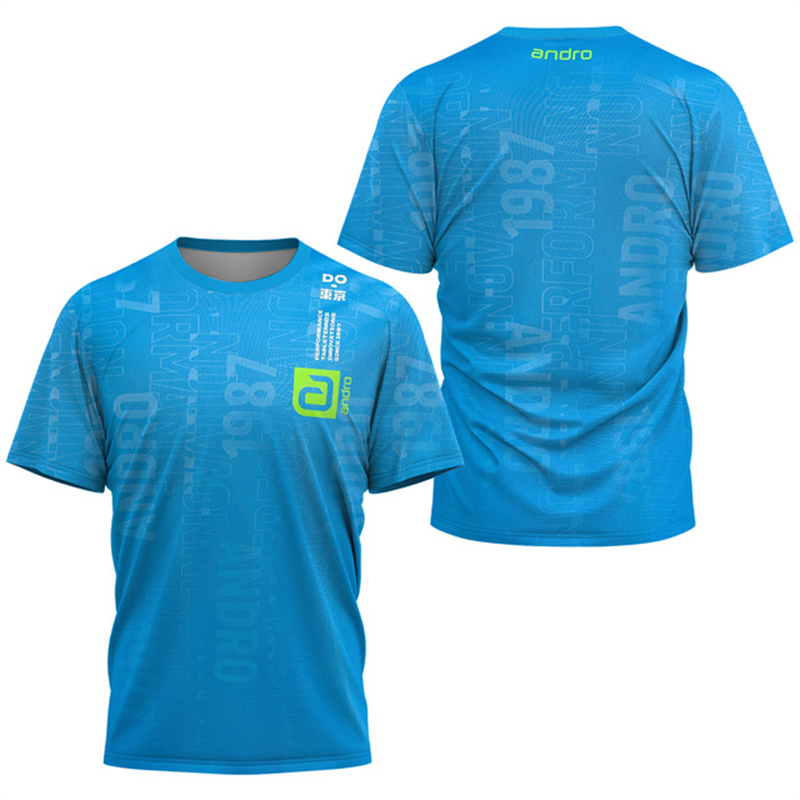 男性卓球 Tシャツアンダーカーレントパターンメンズサマーテニ - Badminton Smash のレビューと価格