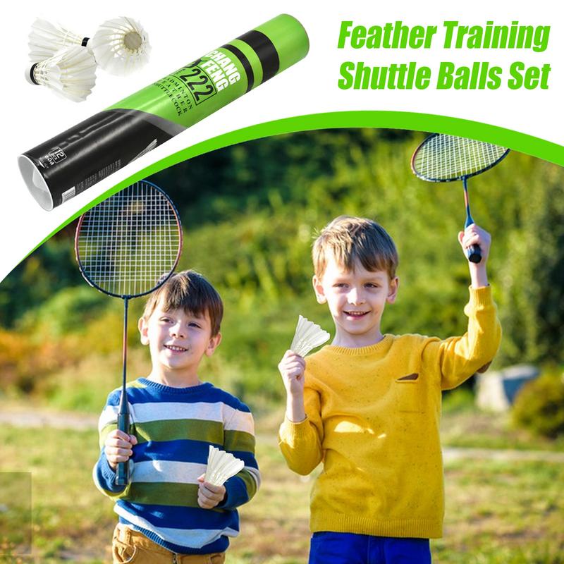 12PC 耐久性のあるバドミントンシャトルコック アヒルの羽 - Badminton Event のレビューと価格