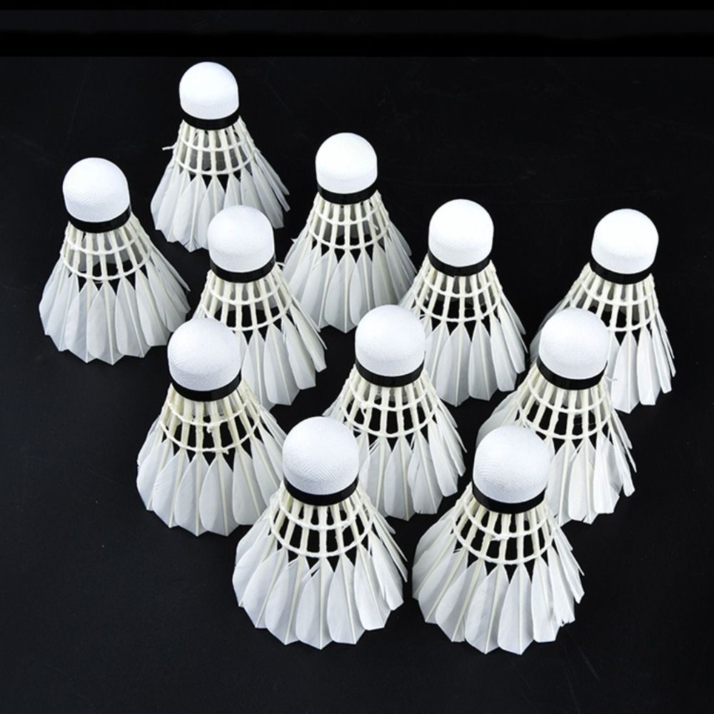 3/6/12 個新しい白バドミントン羽根プロフェッショナル耐 - Badminton Event のレビューと価格