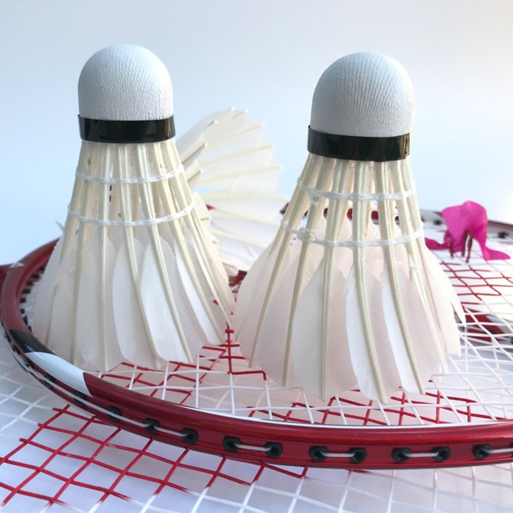 3/6/12 個新しい白バドミントン羽根プロフェッショナル耐 - Badminton Event のレビューと価格