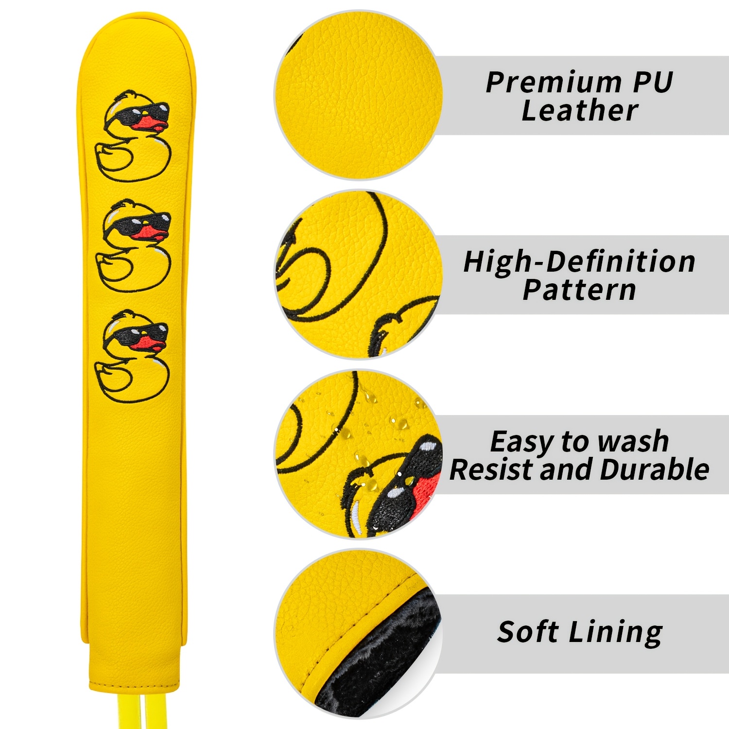 1個入りアヒル型ゴルフクラブヘッドカバー（方向指示棒付き）- - Badminton Club のレビューと価格