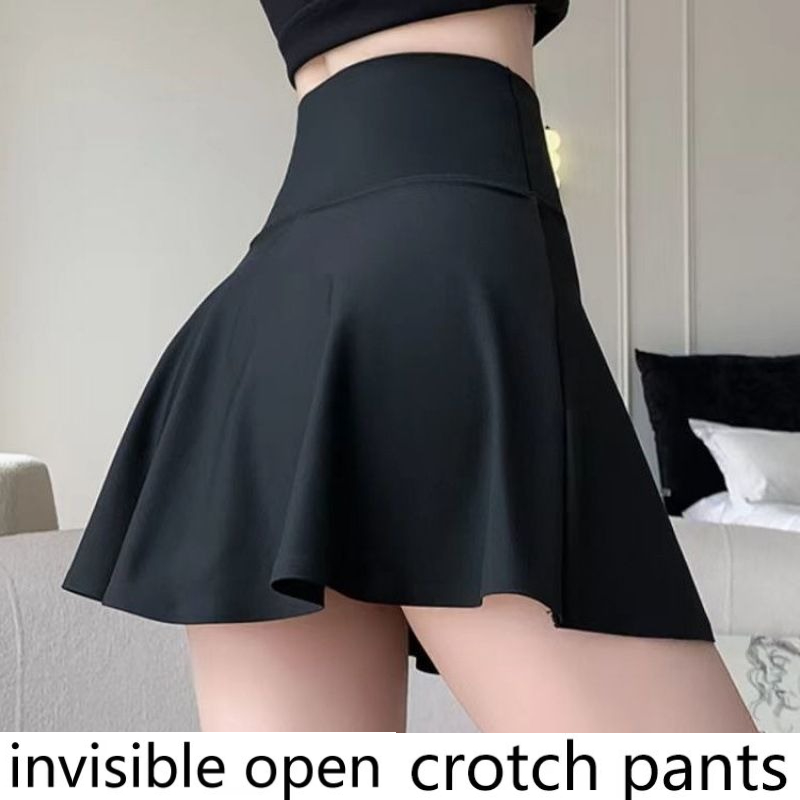 見えないクロッチパンツ、夏用フェイクツーピーススポーツスカー - Badminton Date のレビューと価格
