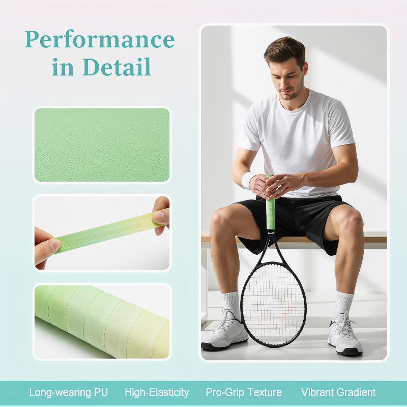 グラデーションカラーのバドミントンラケットグリップテープ、滑 - Badminton World のレビューと価格